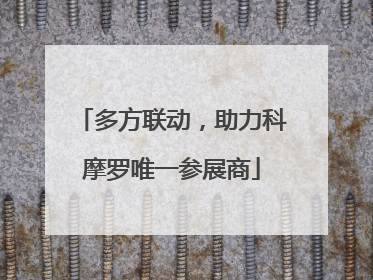 多方联动，助力科摩罗唯一参展商