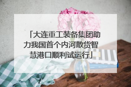 大连重工装备集团助力我国首个内河散货智慧港口顺利试运行