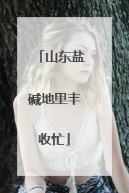 山东盐碱地里丰收忙