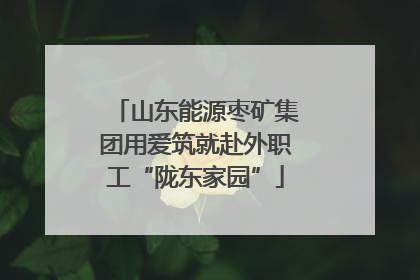 山东能源枣矿集团用爱筑就赴外职工“陇东家园”