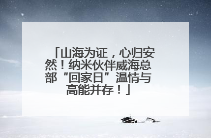 山海为证，心归安然！纳米伙伴威海总部“回家日”温情与高能并存！