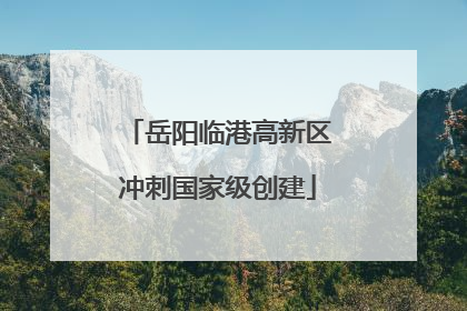 岳阳临港高新区冲刺国家级创建
