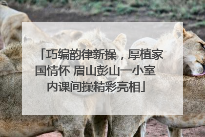 巧编韵律新操，厚植家国情怀 眉山彭山一小室内课间操精彩亮相