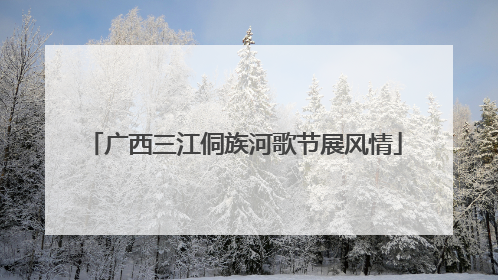 广西三江侗族河歌节展风情