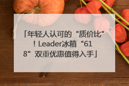 年轻人认可的“质价比”！Leader冰箱“618”双重优惠值得入手