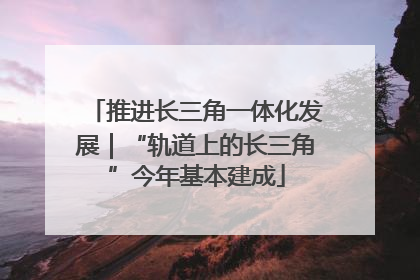 推进长三角一体化发展|“轨道上的长三角”今年基本建成