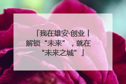 我在雄安·创业丨解锁“未来”，就在“未来之城”
