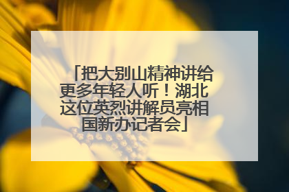 把大别山精神讲给更多年轻人听！湖北这位英烈讲解员亮相国新办记者会