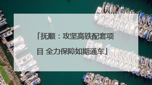 抚顺：攻坚高铁配套项目 全力保障如期通车