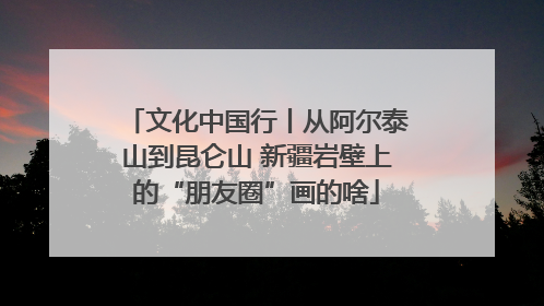 文化中国行丨从阿尔泰山到昆仑山 新疆岩壁上的“朋友圈”画的啥
