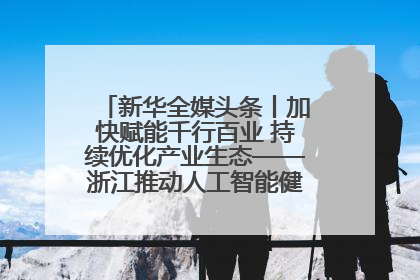 新华全媒头条丨加快赋能千行百业 持续优化产业生态——浙江推动人工智能健康有序发展观察