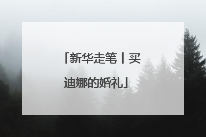 新华走笔丨买迪娜的婚礼