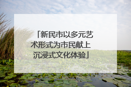 新民市以多元艺术形式为市民献上沉浸式文化体验