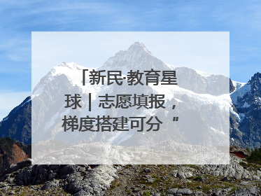 新民·教育星球｜志愿填报，梯度搭建可分“冲稳保”三档
