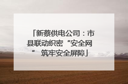 新蔡供电公司：市县联动织密“安全网” 筑牢安全屏障