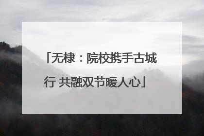 无棣：院校携手古城行 共融双节暖人心