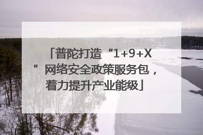 普陀打造“1+9+X”网络安全政策服务包，着力提升产业能级