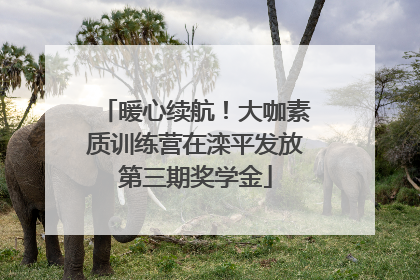 暖心续航！大咖素质训练营在滦平发放第三期奖学金