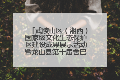 武陵山区（湘西）国家级文化生态保护区建设成果展示活动暨龙山县第十届舍巴日即将启幕