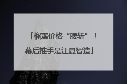 榴莲价格“腰斩”！幕后推手是江夏智造