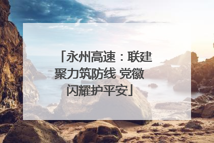 永州高速：联建聚力筑防线 党徽闪耀护平安