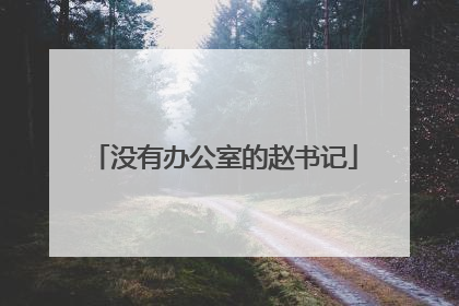 没有办公室的赵书记