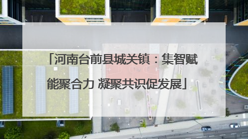 河南台前县城关镇：集智赋能聚合力 凝聚共识促发展