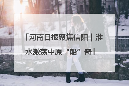 河南日报聚焦信阳｜淮水激荡中原“船”奇