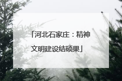 河北石家庄：精神文明建设结硕果