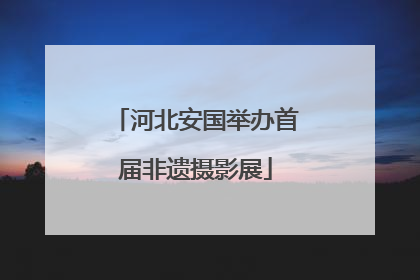 河北安国举办首届非遗摄影展