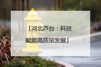河北芦台：科技赋能高质量发展