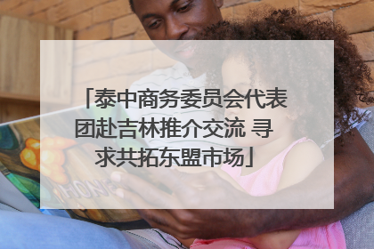 泰中商务委员会代表团赴吉林推介交流 寻求共拓东盟市场