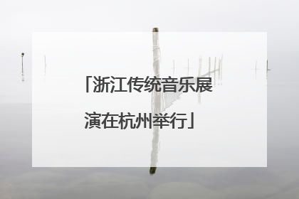 浙江传统音乐展演在杭州举行