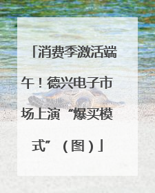消费季激活端午！德兴电子市场上演“爆买模式”（图）