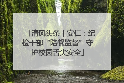 清风头条｜安仁：纪检干部“陪餐监督”守护校园舌尖安全