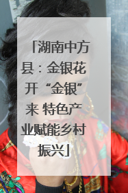 湖南中方县：金银花开“金银”来 特色产业赋能乡村振兴