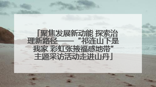 聚焦发展新动能 探索治理新路径——“祁连山下是我家 彩虹张掖福感地带”主题采访活动走进山丹