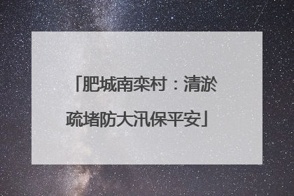 肥城南栾村：清淤疏堵防大汛保平安