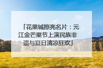 花果城擦亮名片：元江金芒果节上演民族非遗与夏日清凉狂欢