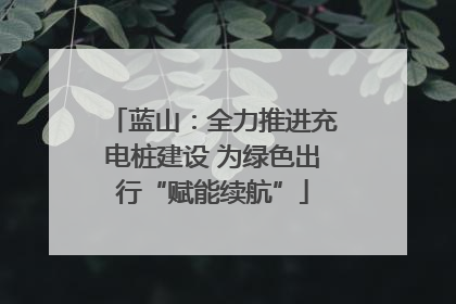 蓝山：全力推进充电桩建设 为绿色出行“赋能续航”