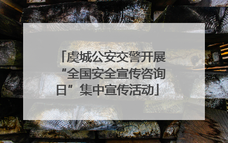 虞城公安交警开展“全国安全宣传咨询日”集中宣传活动
