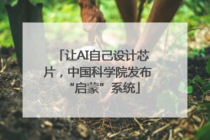 让AI自己设计芯片，中国科学院发布“启蒙”系统
