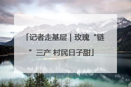 记者走基层｜玫瑰“链”三产 村民日子甜