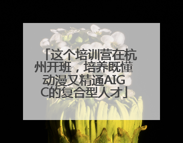 这个培训营在杭州开班，培养既懂动漫又精通AIGC的复合型人才