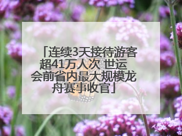 连续3天接待游客超41万人次 世运会前省内最大规模龙舟赛事收官