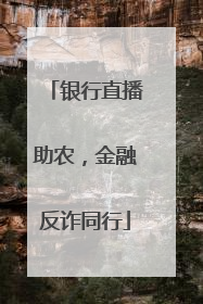 银行直播助农，金融反诈同行