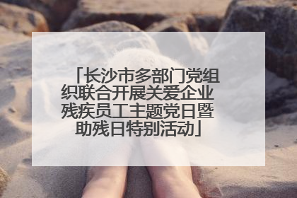 长沙市多部门党组织联合开展关爱企业残疾员工主题党日暨助残日特别活动