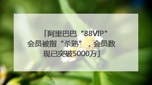 阿里巴巴“88VIP”会员被指“杀熟”，会员数现已突破5000万