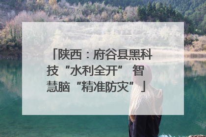 陕西：府谷县黑科技“水利全开” 智慧脑“精准防灾”