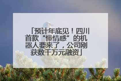 预计年底见！四川首款“懂情感”的机器人要来了，公司刚获数千万元融资